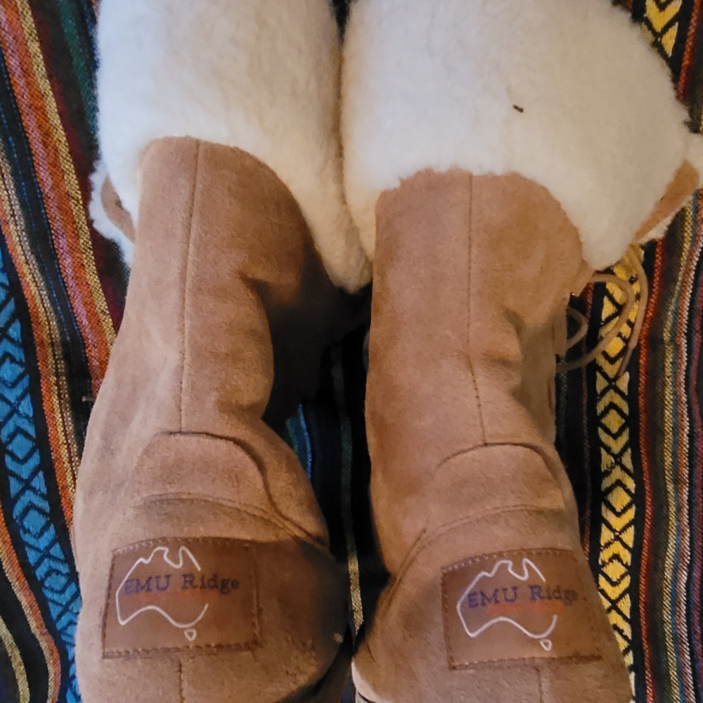 Emu Ridge Grace Suede Boots with Wool Lining